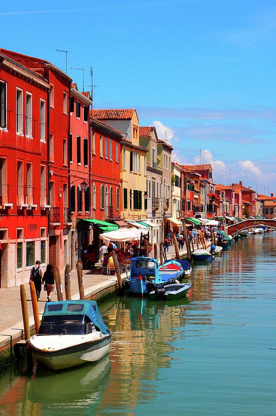 Photo:  Murano is series of islands linked by bridges in Venetian Lagoon, northern Italy 